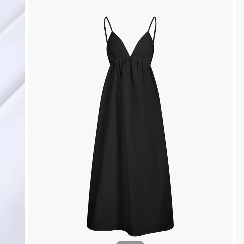 Coastal cowgirl dress, maxi dress black